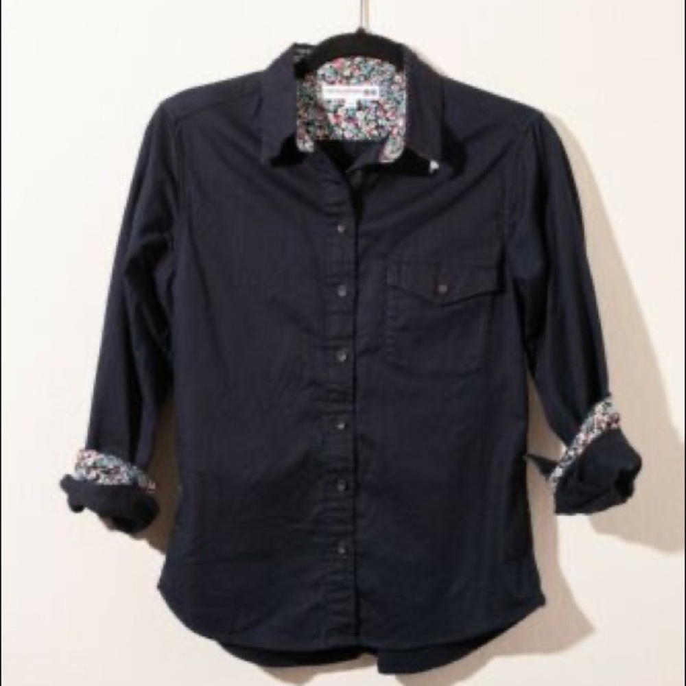 Uniqlo Ines De La Fressange Floral Button Up